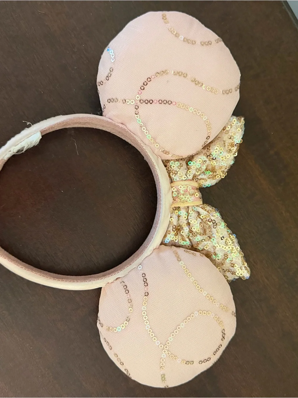 Disney Pink Sequin Minnie Mouse Ear Headband